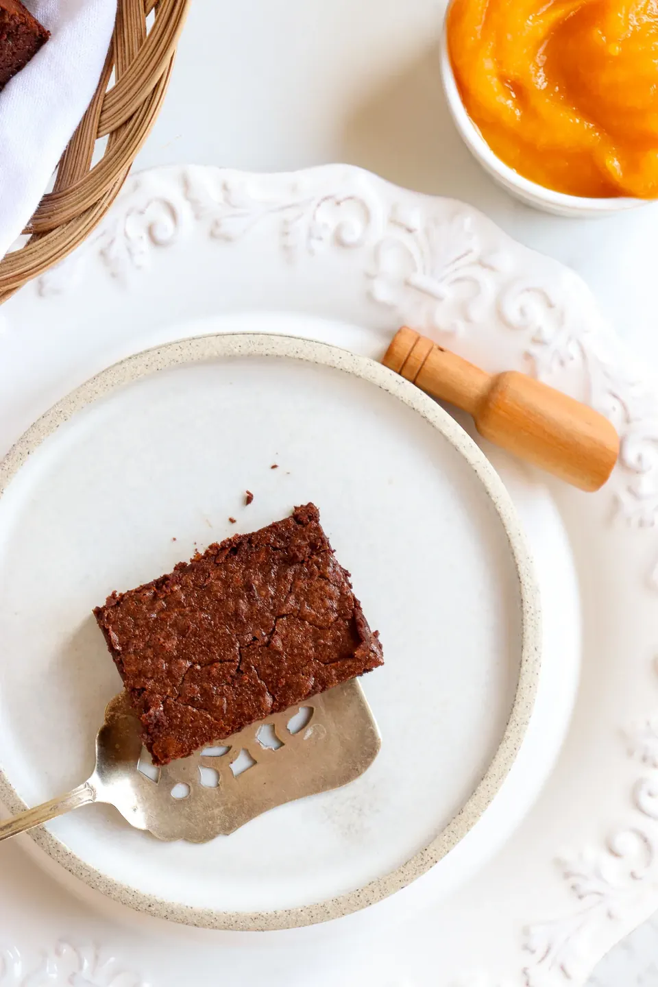 Chocolate Pumpkin Brownies