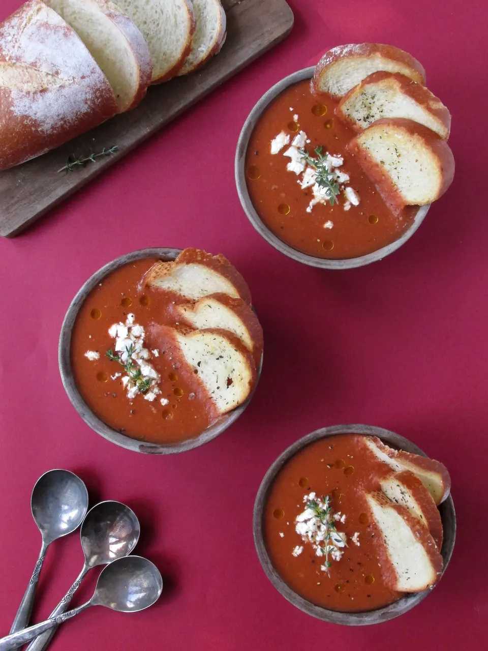 creamy tomato white bean soup