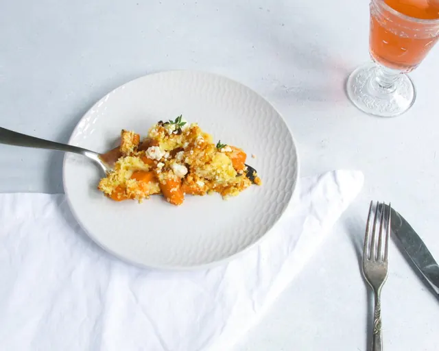 Savory Sweet Potato Crumble