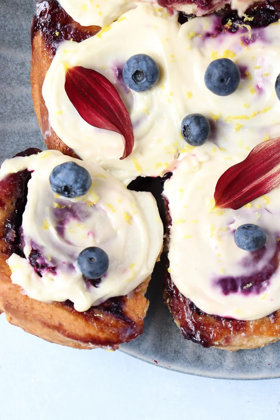 lemon blueberry scrolls recipe