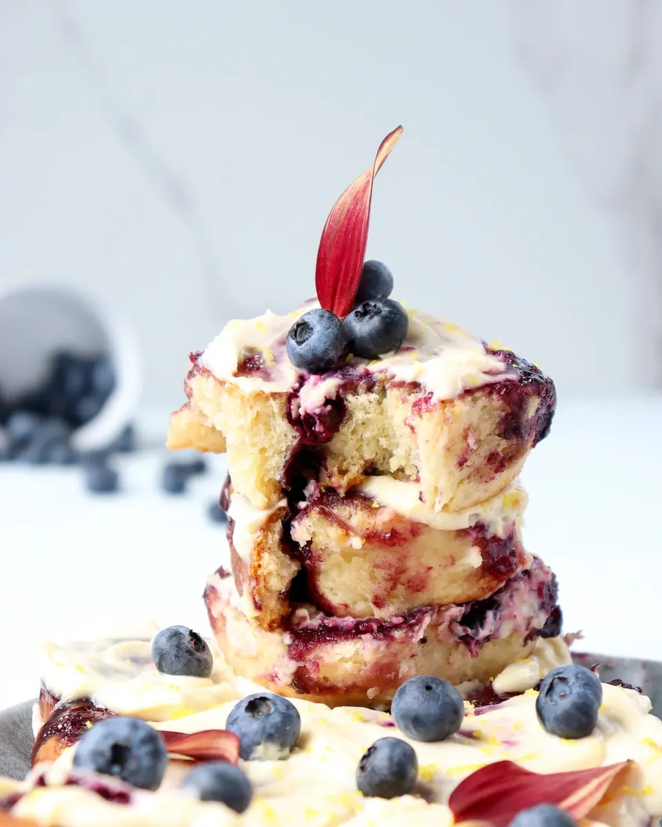 lemon blueberry scrolls recipe