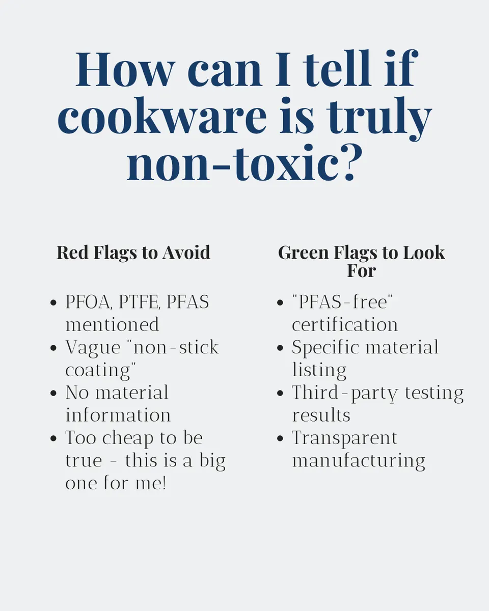 how to tell of cookware is non toxic