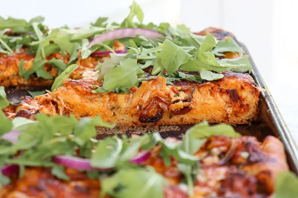 chicken buffalo pizza slab
