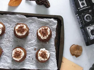 Halloween Midnight Chocolate Pudding Cakes
