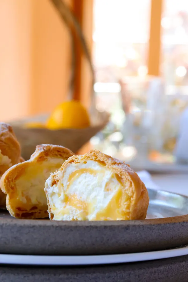 Lemon Curd Profiteroles