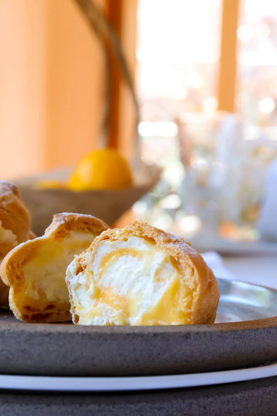 Lemon Curd Profiteroles