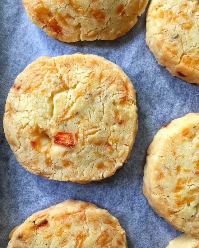 Chilli Cheddar Shortbread Biscuits