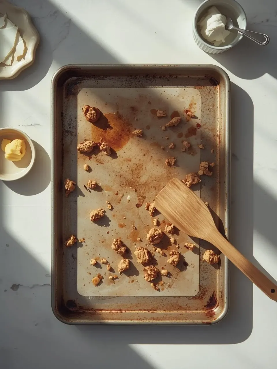 how to clean cookie sheets