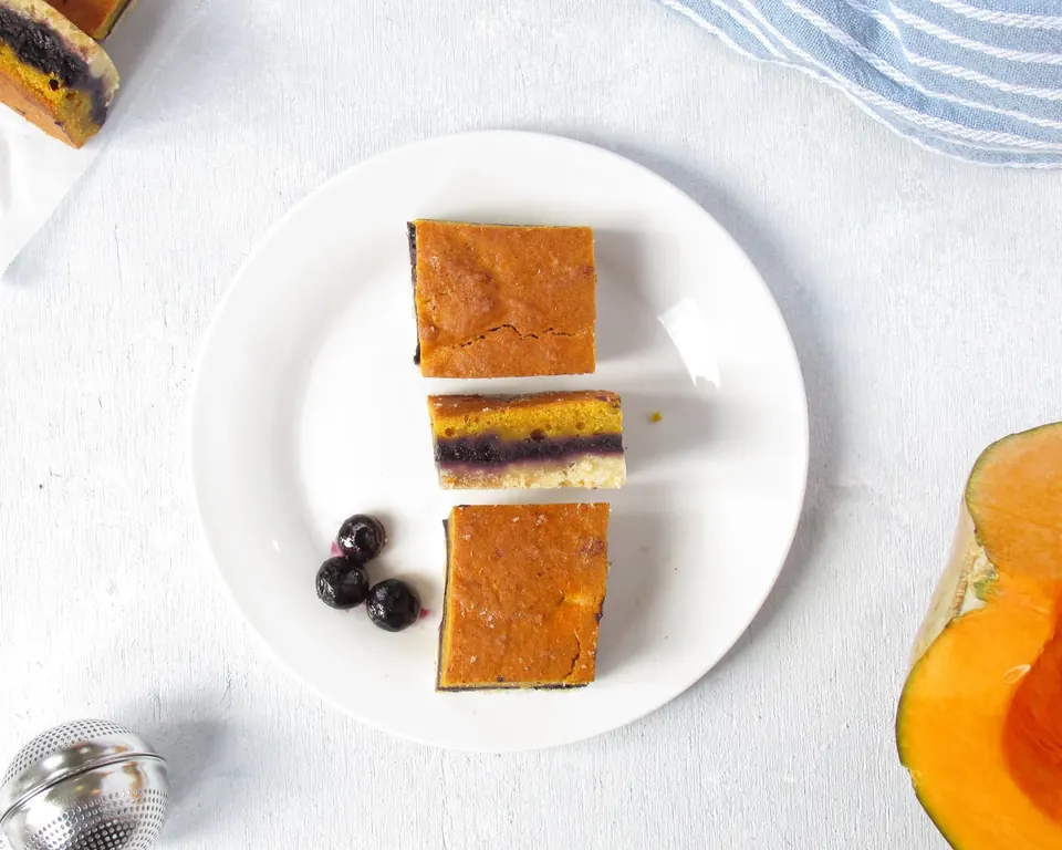 Pumpkin Blueberry Pie Bars