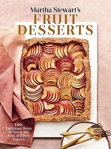 Martha Stewart’s Fruit Desserts cookbook cover with apple tart