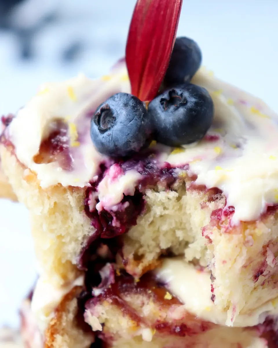 lemon blueberry scrolls recipe