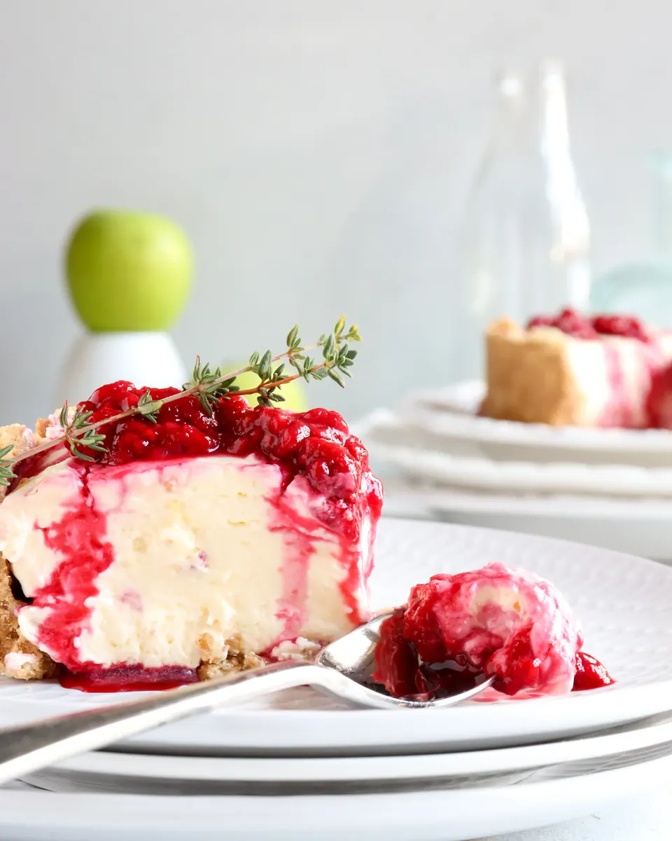Easy No Bake Raspberry Cheesecake recipe