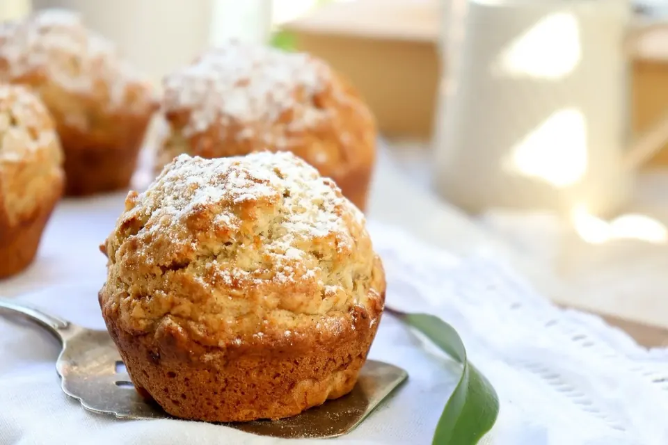 banana coconut muffins