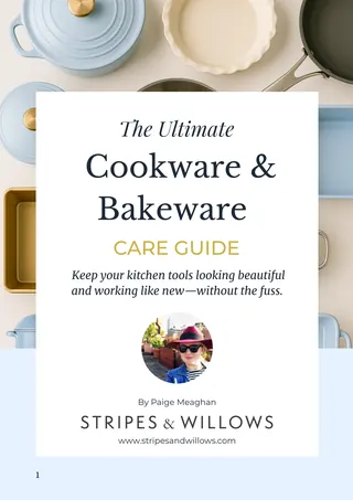 The Ultimate Cookware & Bakeware Care Guide (Digital E-Book)