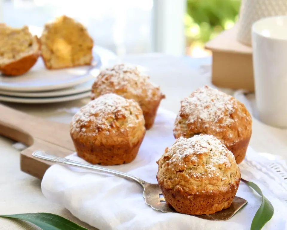 banana coconut muffins