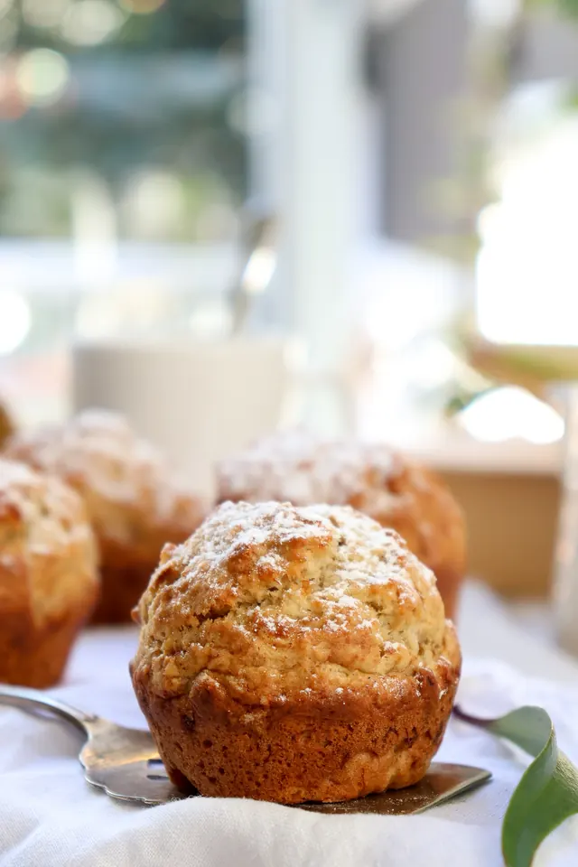 Banana Coconut Cream Muffins