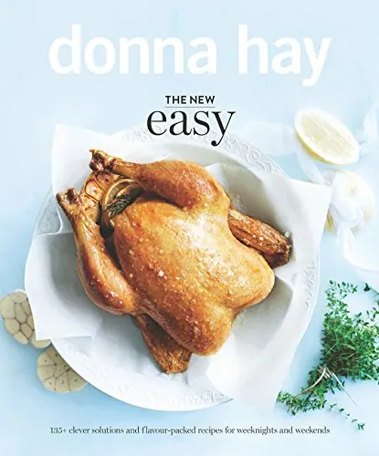 Donna Hay The New Easy cookbook cover with roast chicken