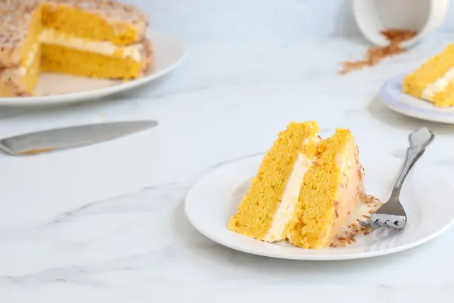 Pumpkin Coconut Cream Cake