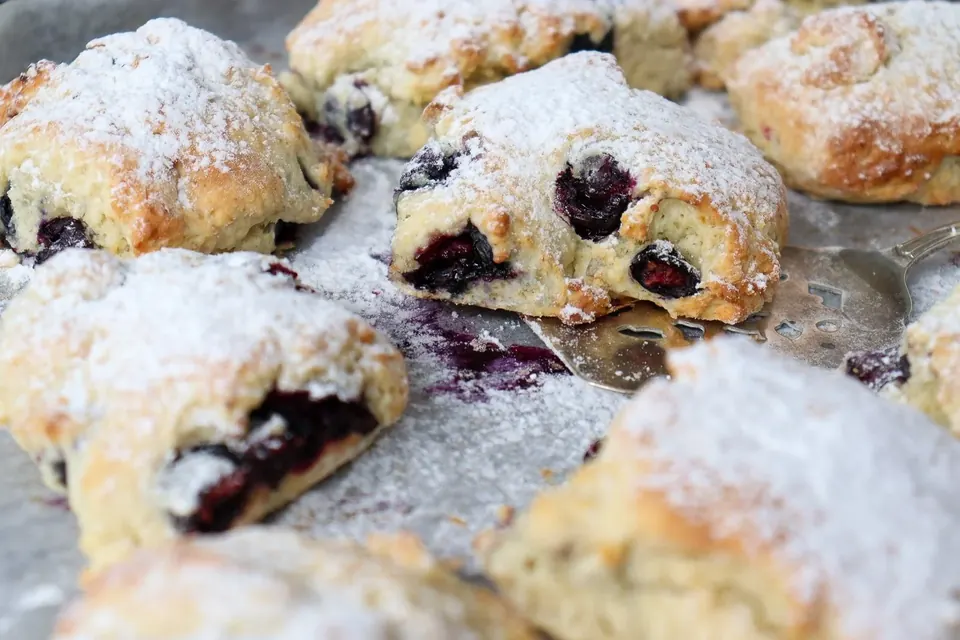 blueberry nutmeg scones