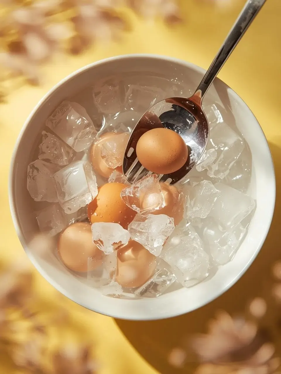 ice bath - How to Make Hard-Boiled Eggs