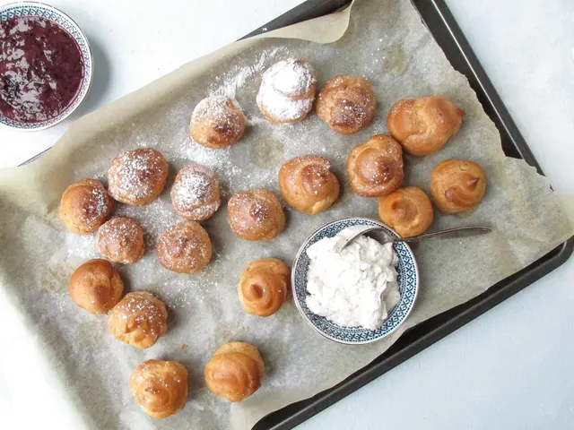 Small Batch Blueberry Cream Profiteroles