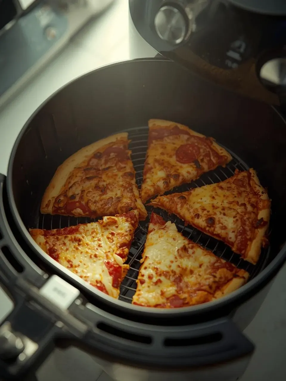 Best Ways to Reheat Pizza - air fryer
