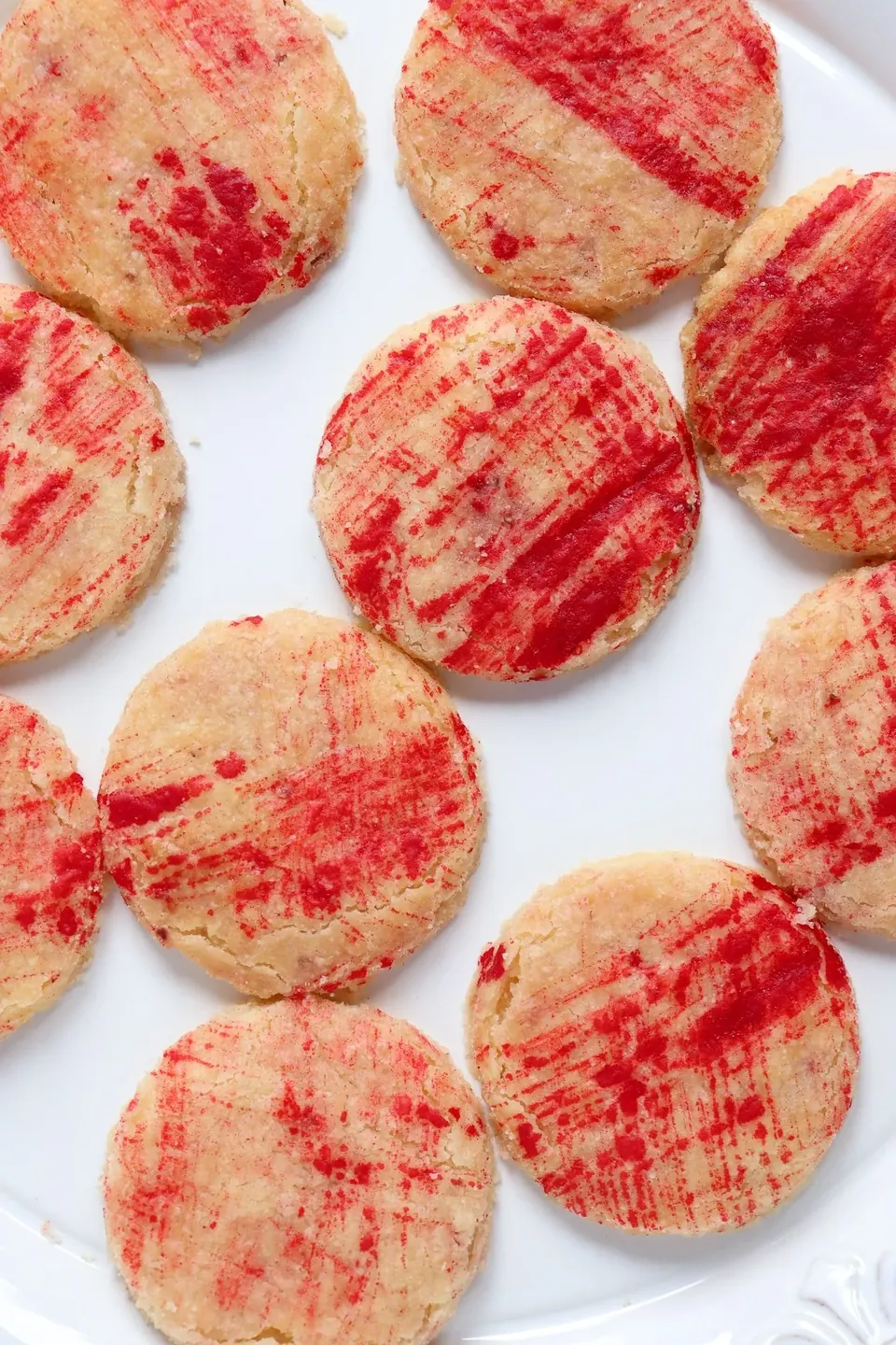 strawberry shortbread cookies