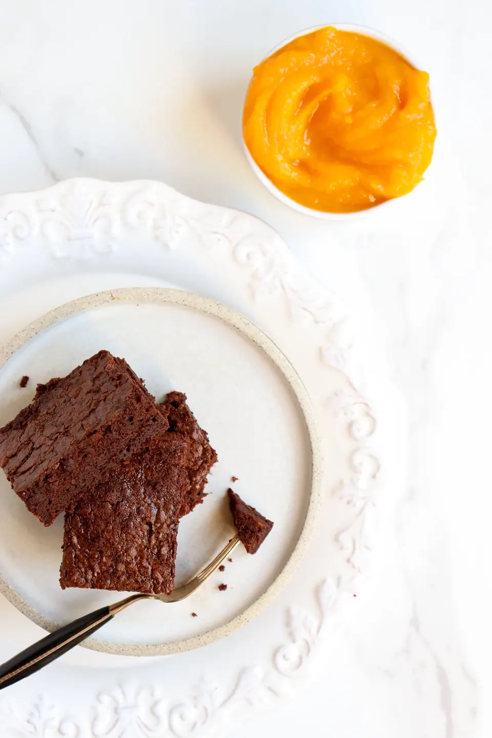 Chocolate Pumpkin Brownies