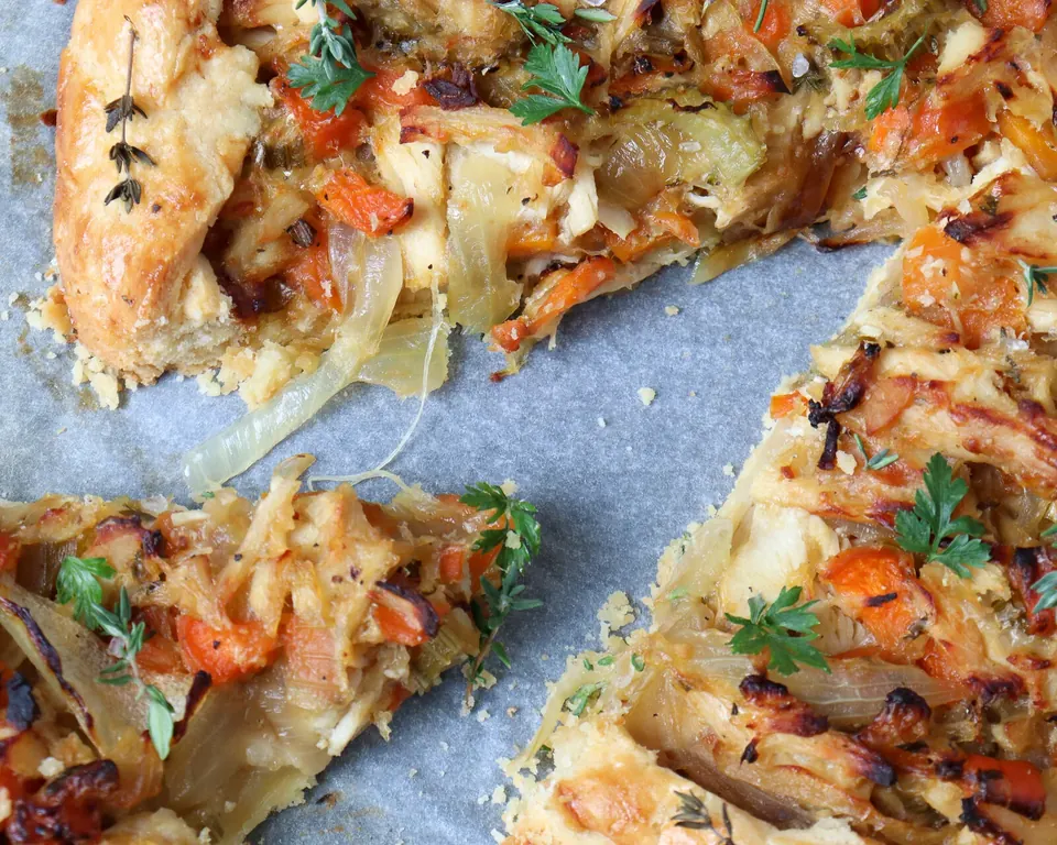 chicken galette slice