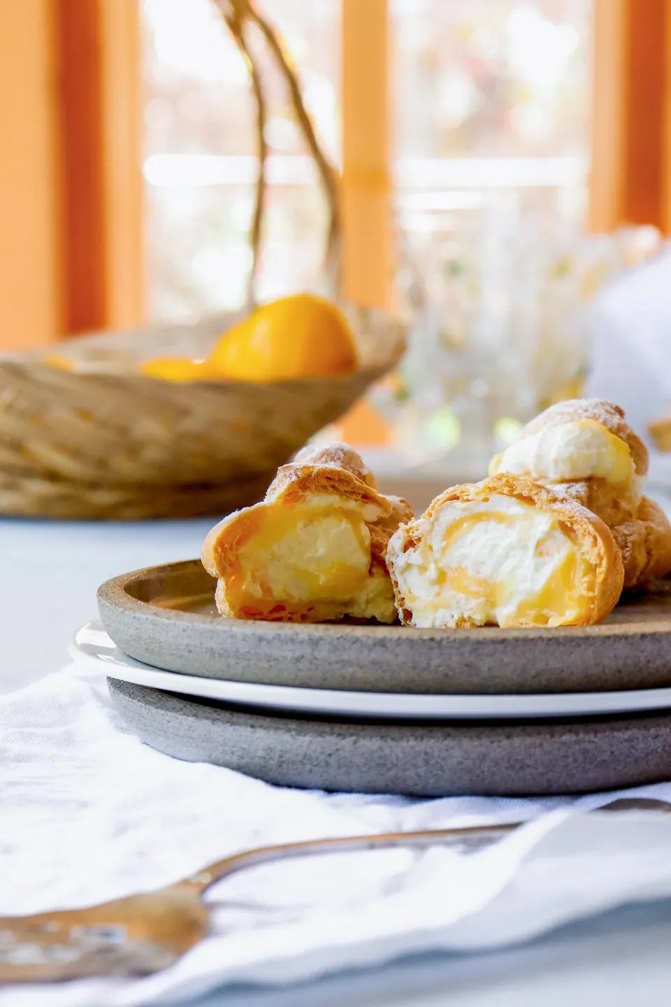 lemon curd profiteroles stripes and willows recipe